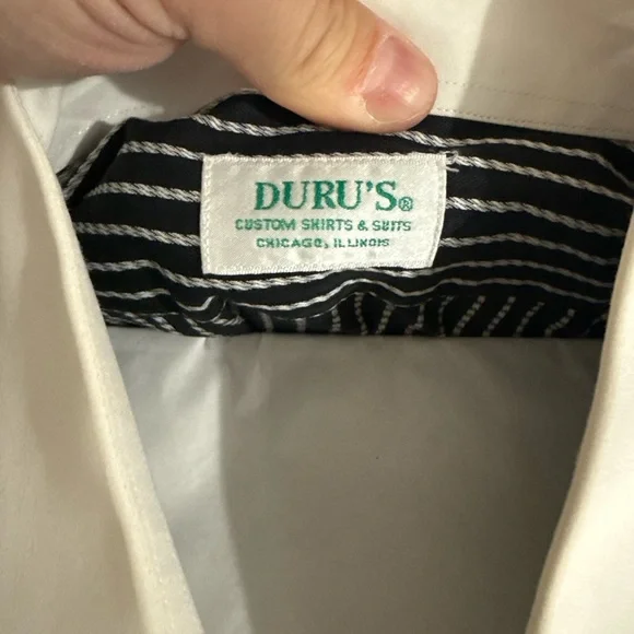 Men's Black and White Striped Shirt - Picture 7 of 9